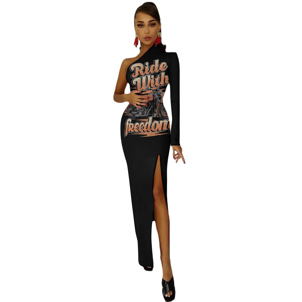 💥Ride With FREEDOM Half Sleeve Slit Dress By Passion Secrète