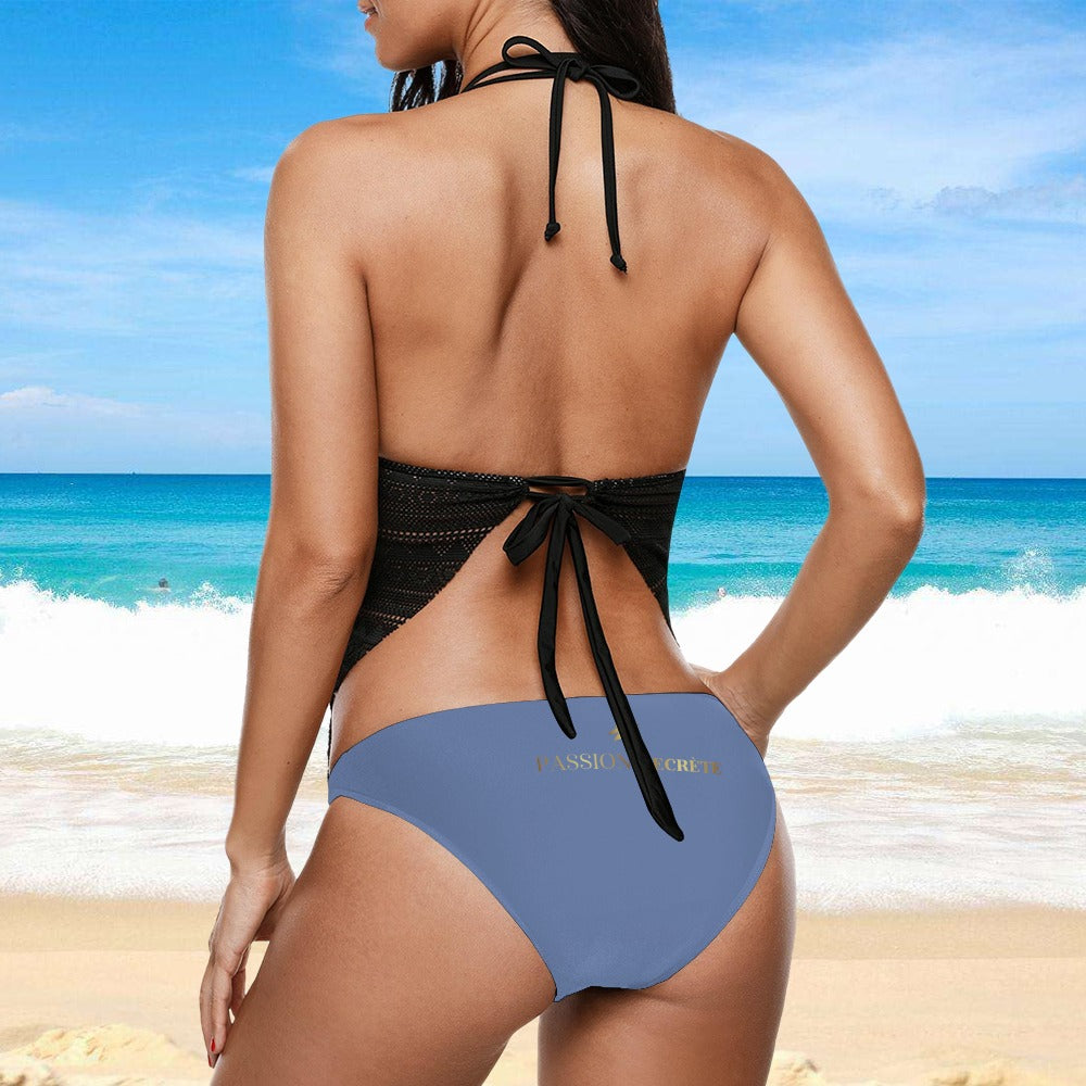 💥Harley Davidson Bikini print Sling Swimsuit By Passion Secrete