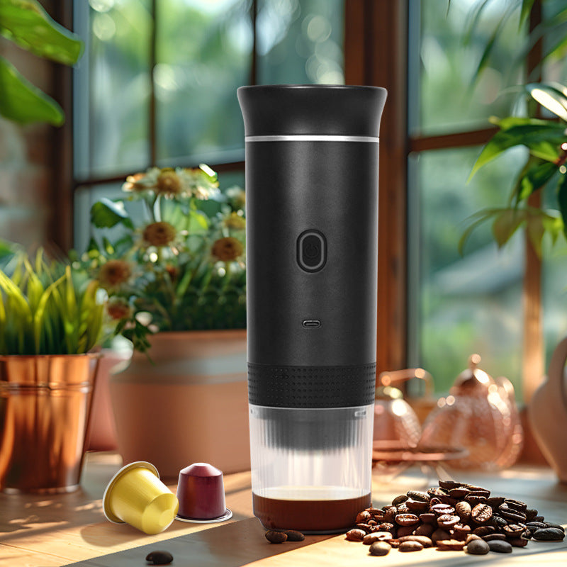 2025 cafetiere electrique portative Upgraded 3-in-1 Cordless Coffee Maker - 20Bar Portable for Car/Camping/Home, Capsule/Powder, USB Fast Heat