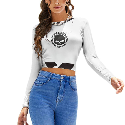 💥Harley Backless T-shirt  for Women Print by Passion Secrète